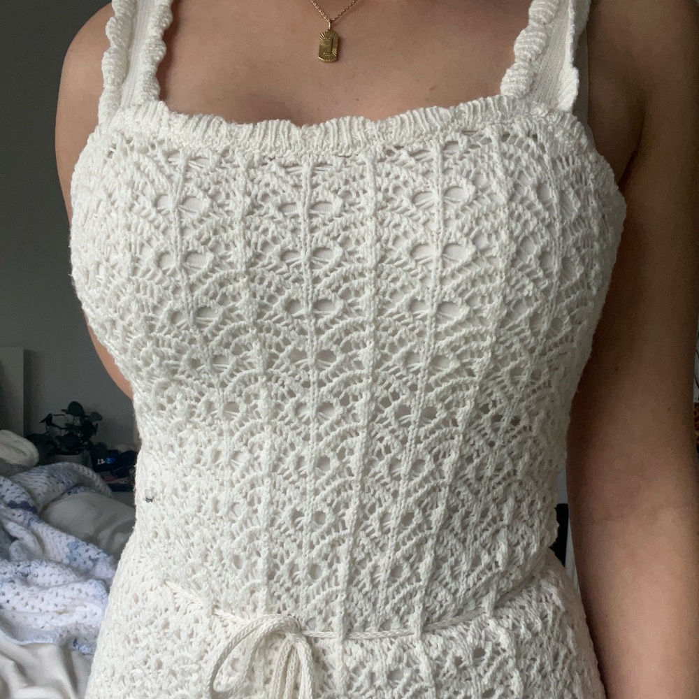 Jessica Simpson White knit Sundress brand new without tag